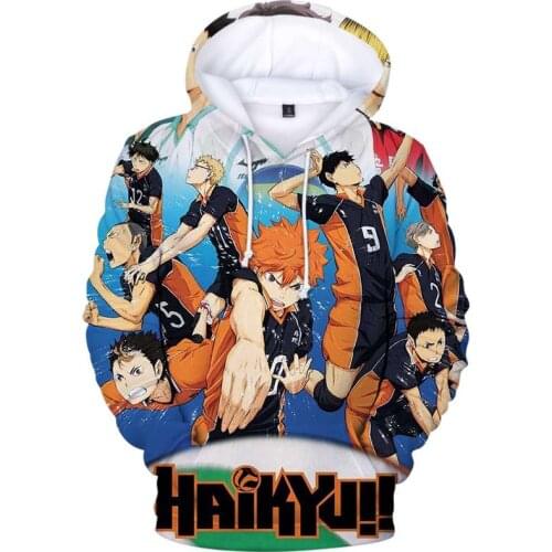 Men Hoodie Haikyuu Anime Hoodies Winter Fashion Swearshirts Casual Oversized Hooded Cool Stretwear Haikyuu Anime Pullover Tops