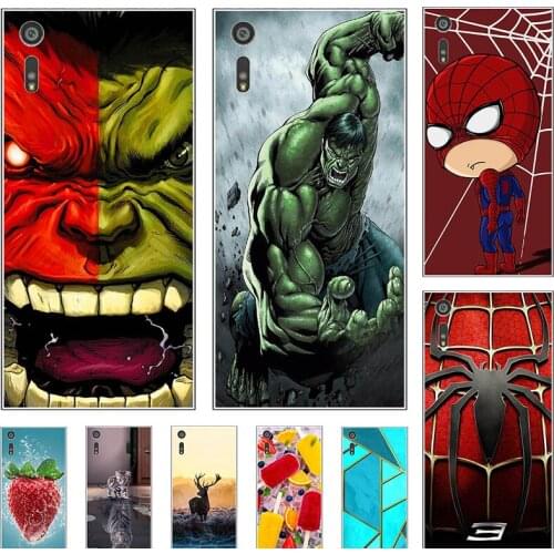 Soft Case For Sony Xperia XZ F8331 F8332 XR XZS Phone Cover Cartoon Fundas Super Hero Coque Bumber Cat Shell