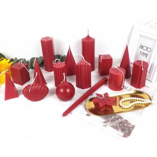 Plastic Pillar Acrylic Candle Mold Supplies DIY Irregular Cylinder Rib Clay Tools Party Aromatherapy Plastic Mould Kit
