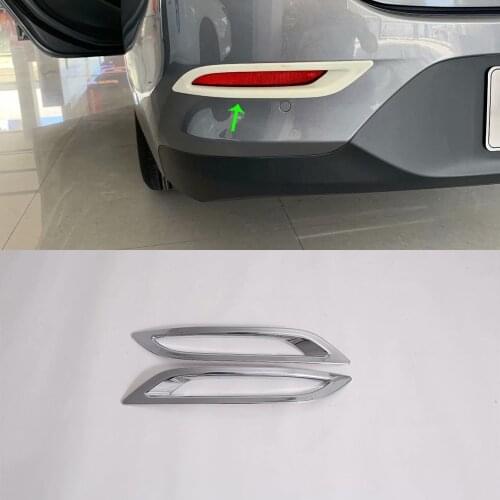 2 Pcs ABS Chrome Rear Fog Light Lamp Cover Trim For Chevrolet Cavalie ONIX 2019