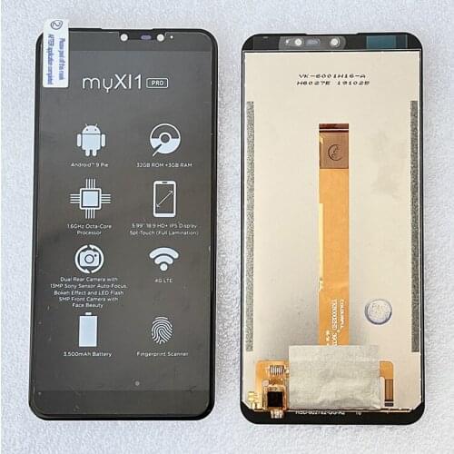 Original myXI1 pro phone LCD+touch screen assembly for myXI1 pro Cellphone 5.2"FHD Screen MT6737T Quad Core