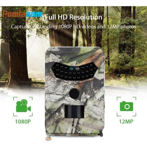 PR100 12MP 1080P Hunting Camera Wide Angle Motion Detection 940NM PIR Sensor Scouting Infrared Wildlife Game Trail Camera