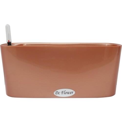 Rectangular automatic water absorption flowerpot green pineapple indoor baking technology desktop lazy flowerpot plastic