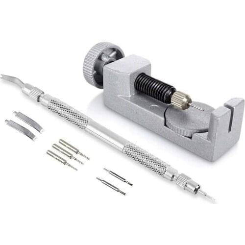 Shellhard Metal Watch Band Bracelet Strap Bracelet Link Pin Remover +Spring Bar Repair Tool Watch Repair Tool Kit Set Adjustable
