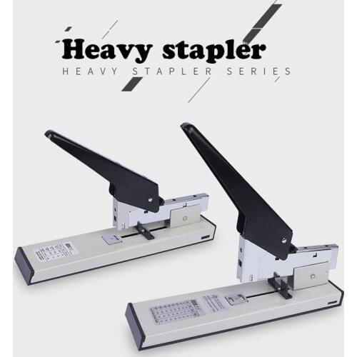 50sa Heavy Duty Metal Stapler Can Order Multi-layer Paper Power Saving Hand Stationery Office Supplies Stapler Office Stationery