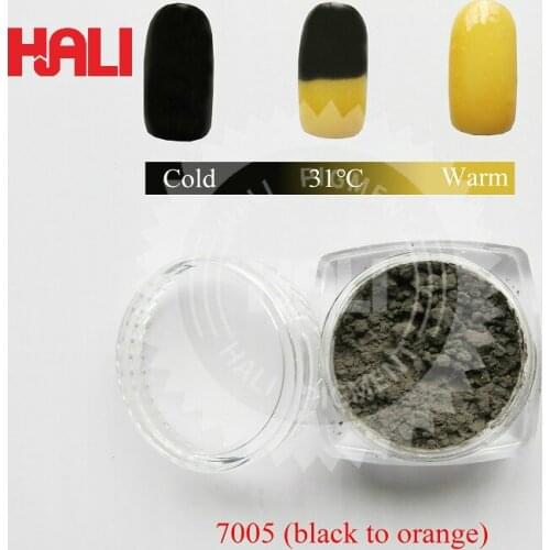 Thermochromic pigment,temperature sensitive pigment,thermochromic powder,color:black to orange,activated temperature:31 celsius
