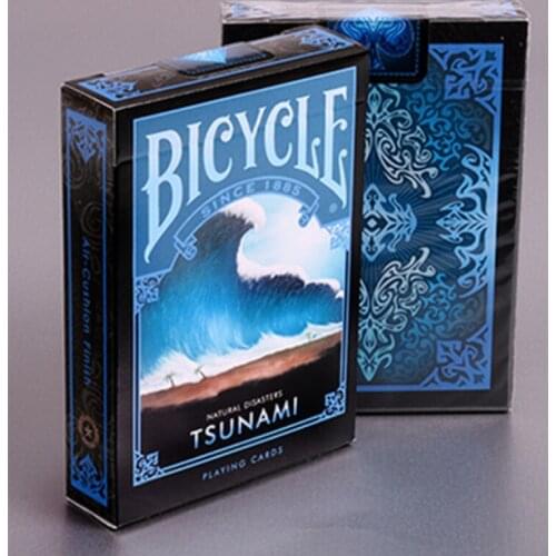 Bicycle Natural Disasters Tsunami Playing Cards Collectable Poker USPCC Limited Edition Deck Magic Cards Magic Tricks Props