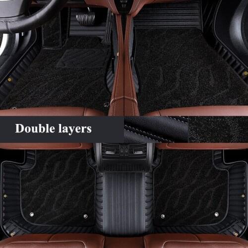 High quality! Custom special car floor mats for Audi Q8 2021 durable waterproof double layers carpets rugs for Q8 2020-2019