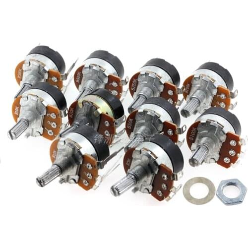 2PCS WH138-1 B5K B10K B20K B50K B100K B250K B500K Dimming speed potentiometer with switch