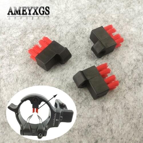 1/2/3pcs Archery Arrow Rest Replaceable Brush Compound Bow Shooting Arrow Rest Accessories For Outdoor Shooting Hunting Sports