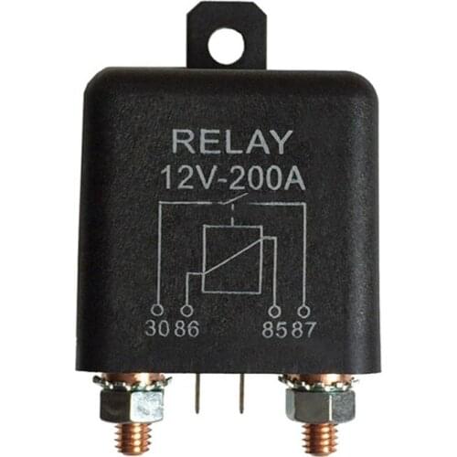 12V 200A Normally Open 4 Pin Relay - Heavy Duty Automotive Marine Split Charge