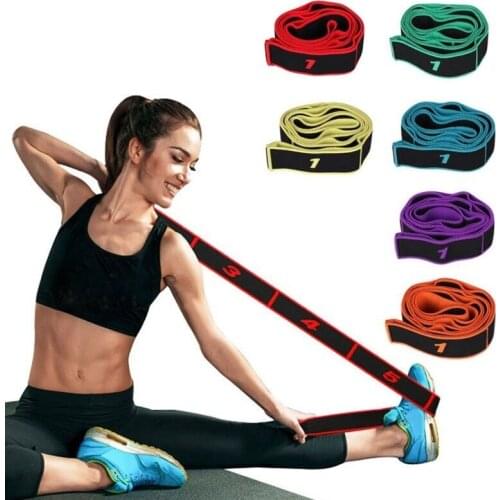 90*4cm Fitness Resistance Bands Polyester Latex Elastic Bands Latin Dance Stretching Band Yoga Pilates Gym Fitness Equipment