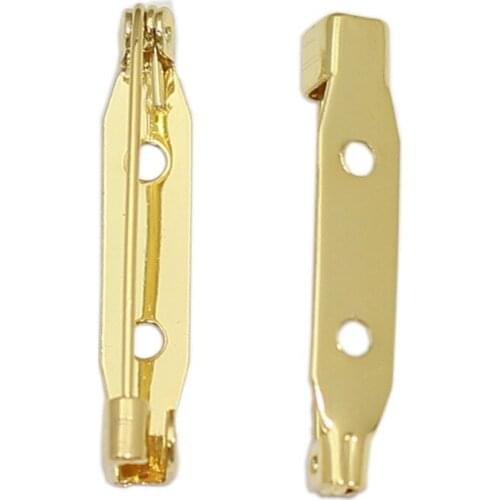 Beadsnice 20pcs Brooch Pin Back Brass Brooch Pin Findings Diy Accessories 39756