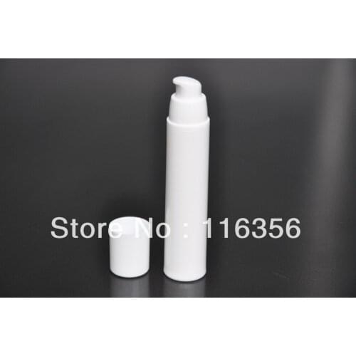 50ML white airless vacuum pump lotion bottle used for Cosmetic Package