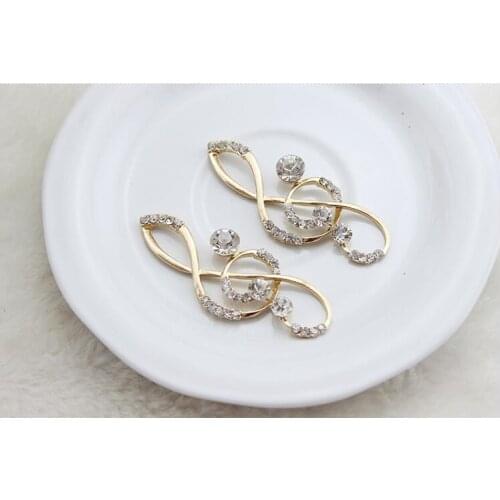 Free Shipping Wholesale 30pcs/lot 21X55mm' Rhinestone Flatback Button crown Button For Wedding Invitation MUGE102