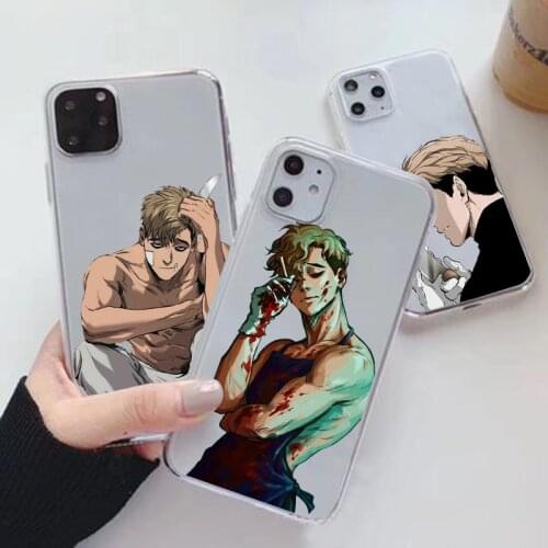 Anime Killing Stalking Phone Case For iphone 12 11 Pro Max 8 7 6S Plus XS Max XR Xs X 12 Mini SE 2020 Transparent Shell Cover