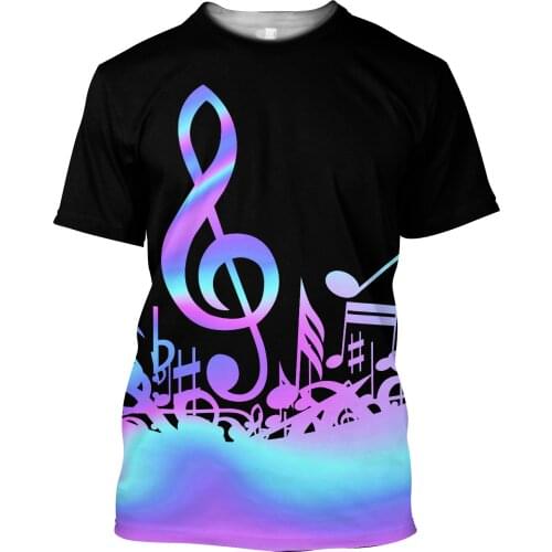 Love Rock T-shirt For Men Premium Music 3D All Over Printed Unisex Shirts Fun Music Symbol Summer Cool Top Streetwear Tees