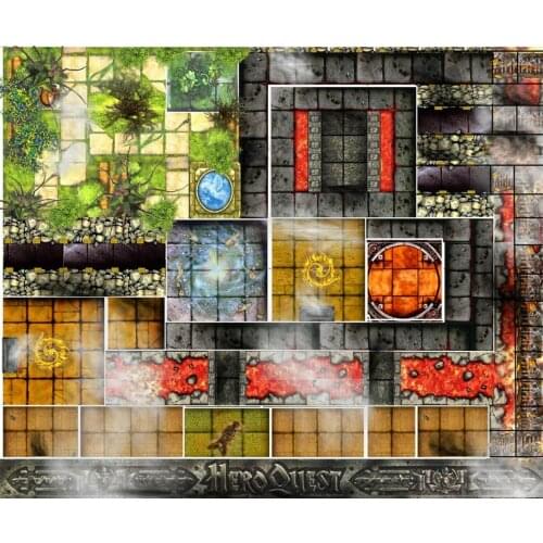 Heroquest Game Mat Miniature Board Game Original 2021 HeroQuest is a faithful remake of the classic board game mats Fantasy