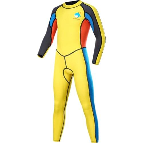 Kids 2mm Neoprene Full Suit, Surfing Swimming Wetsuit Baby/Youth Boys/Girls,UV Protection Keep Warm Age 1 to 13 Years
