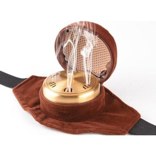 Moxibustion box moxibustion with pure copper winding temperature in the cloth bag of smokeless moxibustion tool pot waist -ajh1