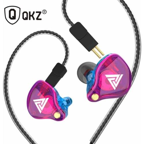 Newest QKZ VK4 ZST heavy bass wired earphone headset HiFi earphone iron control music movement exchange Bluetooth cable