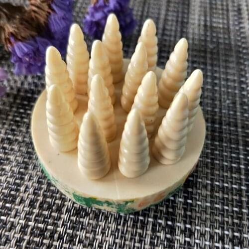 QT0163 PRZY soap mould mini Horn of unicorn silicone mold handmade soap making molds candle silicone mold resin clay moulds
