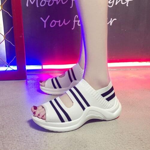 Sandals women 2020 summer new casual sandals women increased bottom non-slip flat bottom wild fashion student shoes