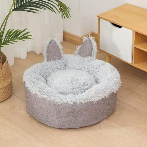 Removable Washable Kennel Cute Cat Kennel Teddy Large Medium Small Dog Pet Kennel Winter Warm Dog Mat Dog Bed Pets Bed