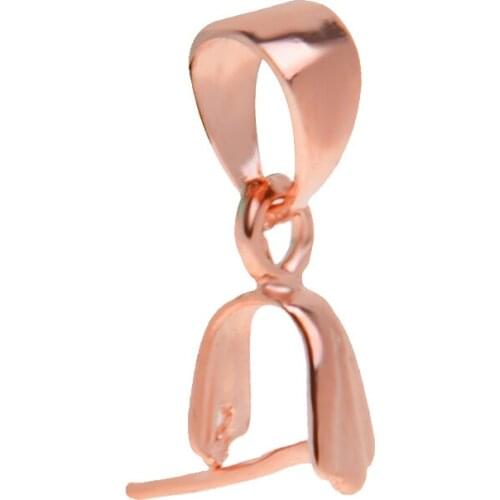 925 Sterling Silver Pendant Clip Bail Connector Connector Clasp