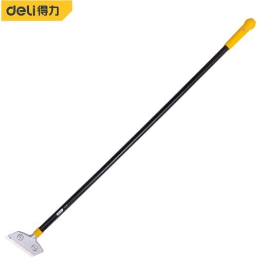 Deli New Good Quality Stainless Steel Wallpaper Paint Tiles Flooring Scraper 900 mm Remover with Blade Household Cleaning Tools