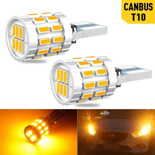 Super Bright T10 W5W 194 501 Led Bulb Canbus Error Free WY5W Car Interior Lights Reading Map Dome Lamp 6000K White Auto Bulb