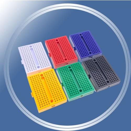 SYB-170 Mini Solderless Prototype Experiment Test Breadboard 170 Tie-Points 35*47*8.5mm for Arduino Diy Kit