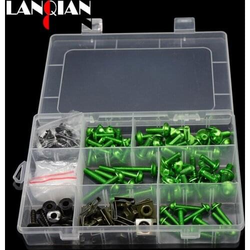 Universal CNC Motorcycle Fairing body work Bolts Fastener Clips Screws For ducati 848 1098 999 748 monster 696 aprilia rs 125