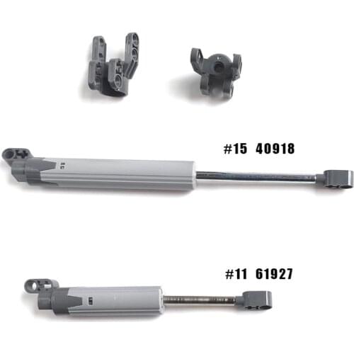 High-Tech Linear Actuator with Dark Bluish Gray Ends Long 61927 40918 61927c01 MOC Building Blocks Bricks DIY Toys EV3 Parts
