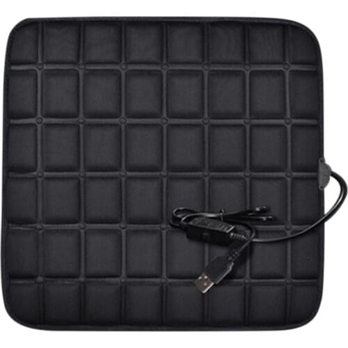 Winter USB Heating Car Seat Cover Cushion Universal Auto Comfortable Soft Seats Cushions Automobile Warm Accessories