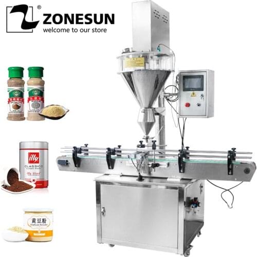 ZONESUN Automatic Dry Milk Powder Spice Mixing Filling Dispensing Machine For Food Packaging Industry