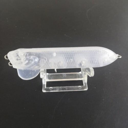 10pcs 90MM unpainted fishing lure ABS Popper 15.8G blank Popper bait 8086# Free Eye