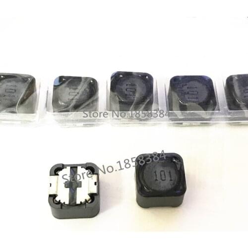 100pcs Shielded Inductor SMD Power Inductors cd127 100uh 101marking 12*12*7MM
