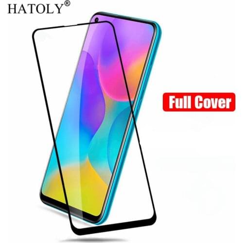 2PCS Tempered Glass For Huawei P40 Lite E Screen Protector Huawei P40lite E Full Cover for Huawei P40 Lite E 3D Curved Edge Film