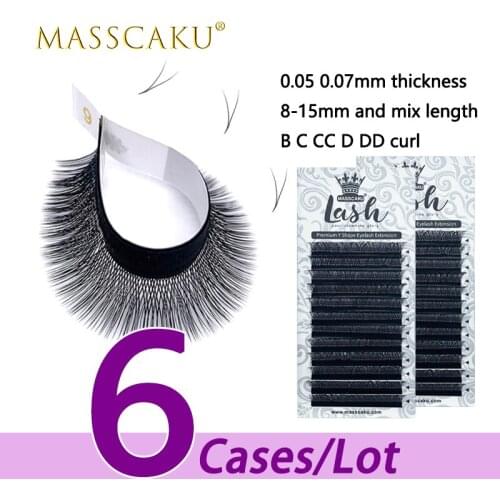 6case/lot Free sample 8-15mm & mix length yy fake lash individual mink eyelash c/d curl matte lash makeup extensions cilios