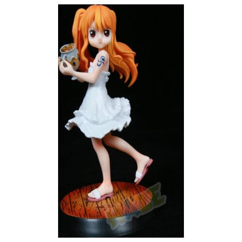 Anime One Piece Nami Childhood PVC Figure Model Toy No Box