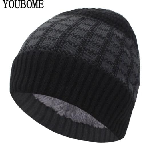 YOUBOME Brand Women Knitted Hat Men Skullies Beanies Winter Hats For Men Mask Gorros Bonnet Male Warm Thick Soft Beanie Hat Cap