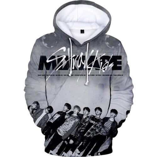KPOP Stray Kids 3D Printed Hoodies Women/Men Fashion Long Sleeve Hoodie Sweatshirt Hot Sale Harajuku Streetwear Jacket Clothes