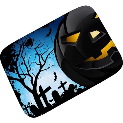 Zeegle Halloween Door Mat Funny Floor Mat Non-slip Outdoor Carpet Bathroom Rug Kitchen Carpet Soft Hallway Rug Living Room Mat