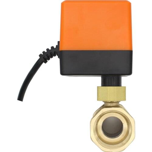 2 way electric ball valve 1/2 3/4 1 1-1/4 inch2 port electric motorized ball valve 3 wire NPT electrovalve 110v