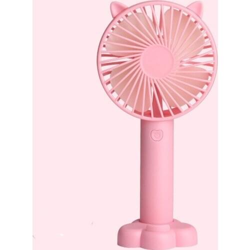 Mini Pocket Fans 2021 High-end Fashion USB Charging Desktop Holding Small Portable Electric Fan Leaf LOGO Advertising Gift