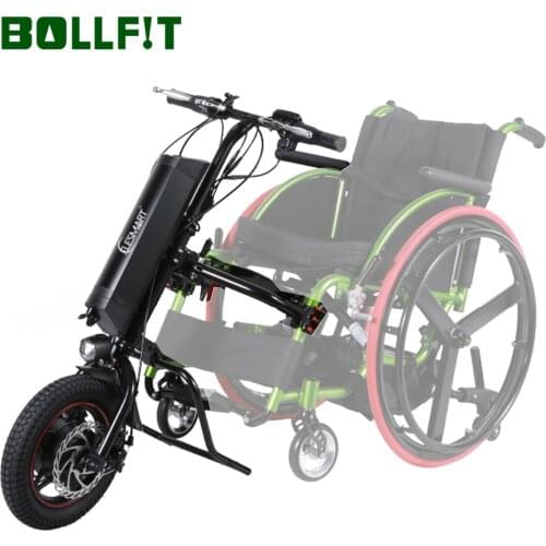 Electric Wheelchair Conversion Kit Tractor KT LCD Display 36V 350W Handcycle Electric Wheelchair Motor Wheel with Battery