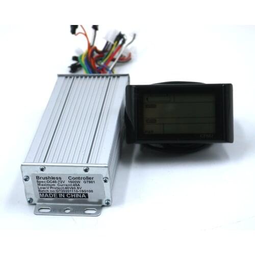 Greentime 72V 1500W 45A Brushless DC Motor Controller Ebike Controller +GT981 Display One Set