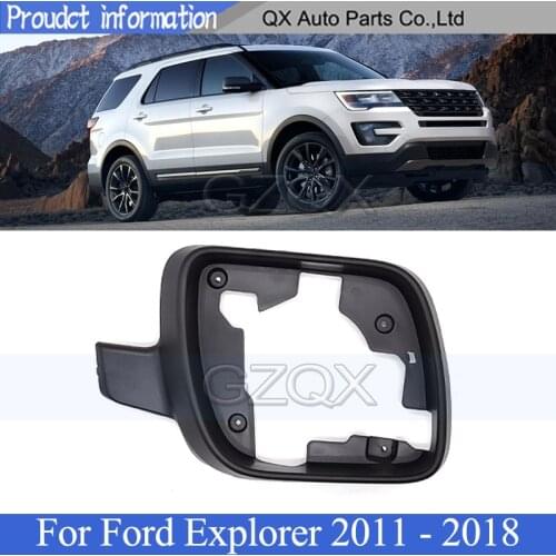 CAPQX Rearview mirror Frame Side mirror Lid Glass Panel Cover For Ford Explorer 2011 2012 2013 2014 2015 2016 2017 2018