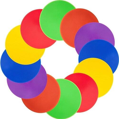 18Pcs 9 Inch Markers Floor Dots Non Slip Agility Markers For Football, Basketball Training School Activities Exercise